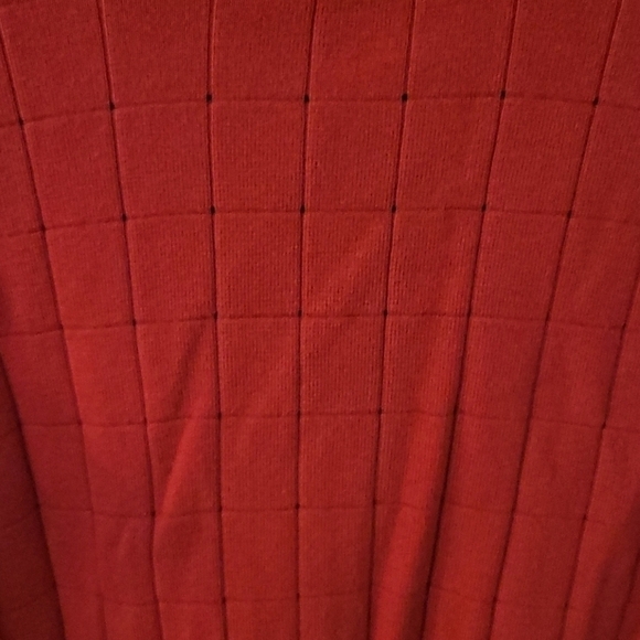 3/$30 EMMA JAMES Short Sleeve Mock Turtleneck Check Academia Sweater 1X - Picture 4 of 10